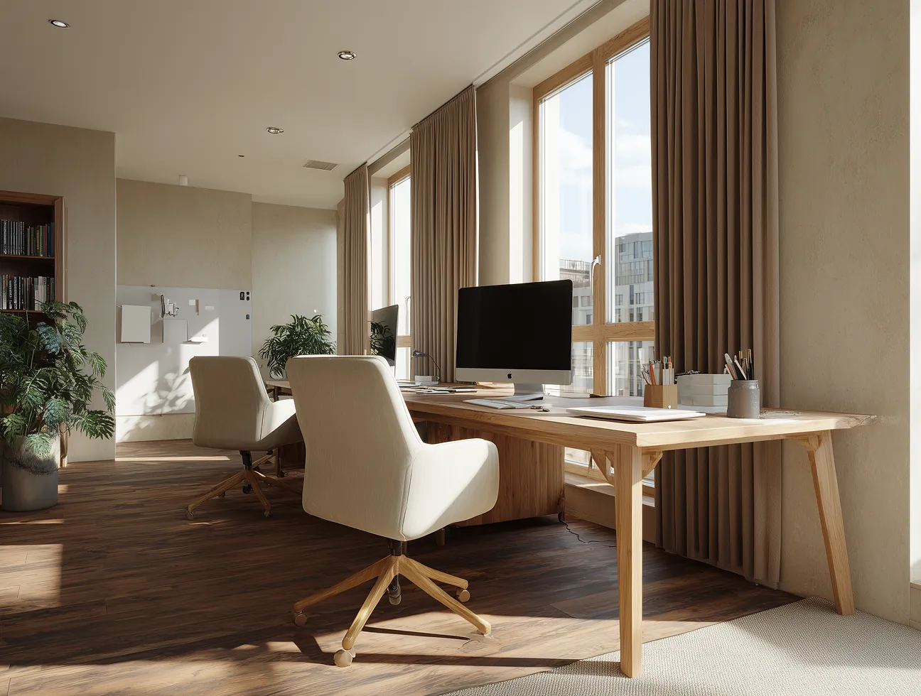 Luxe minimaliste dans un loft moderne.