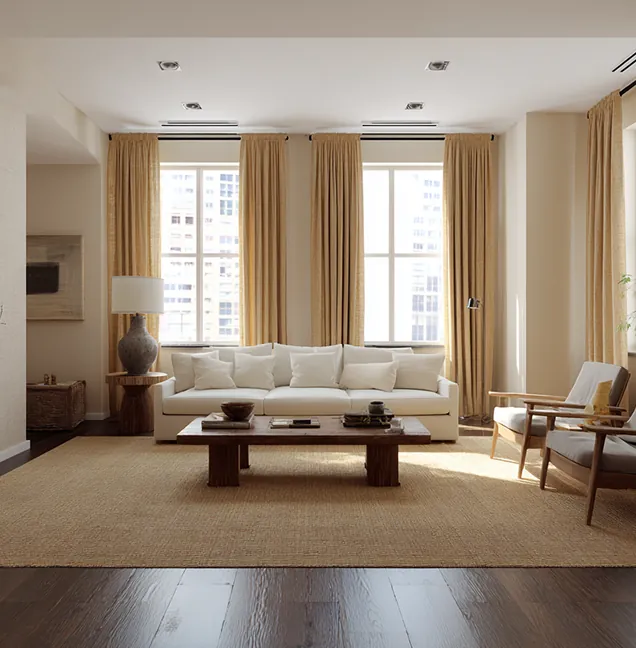 Luxe minimaliste dans un loft moderne.
