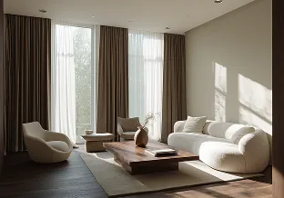Luxe minimaliste dans un loft moderne.